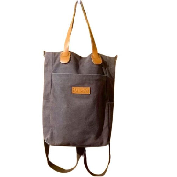Pragma Style Converta Bag Backpack Crossbody Shoulder Tote Bag Canvas Vegan - Picture 1 of 10